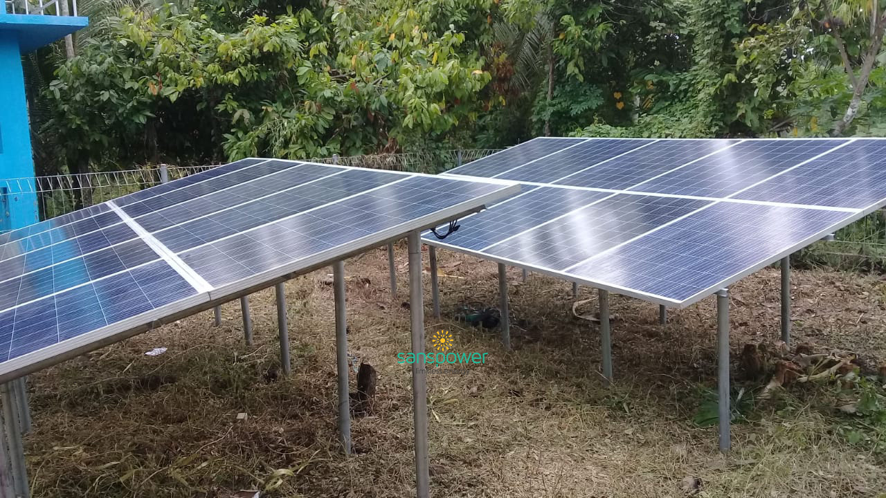 pompa air tenaga surya sanspower lueng kuli bireuen 2019